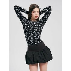 Боди бельевое ТВОЕ Hello Kitty, размер S, черный