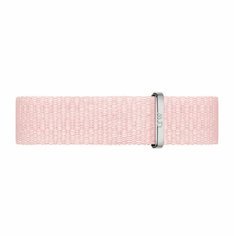 Ремешок Daniel Wellington, фактура плетеная, размер 16, розовый
