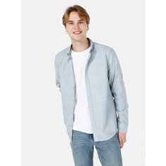 Рубашка COLINS Regular Fit, размер S, зелeный