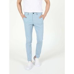 Брюки COLINS Slim Fit, размер 34/34, голубой