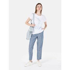 Брюки COLINS Regular Fit, размер XS, голубой
