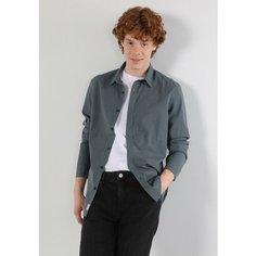 Рубашка COLINS Slim Fit, размер S, зелeный