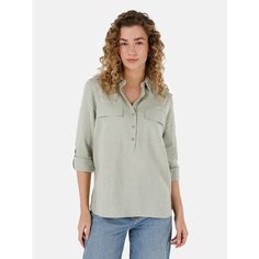 Рубашка COLINS Regular Fit, размер S, зелeный