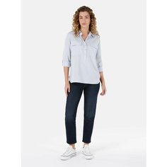 Рубашка COLINS Regular Fit, размер L, голубой