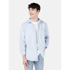 Рубашка COLINS Comfort Fit, размер XL, голубой