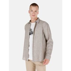 Рубашка COLINS Comfort Fit, размер XXL, бежевый