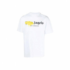 Футболка Palm Angels Sprayed Logo Tee, размер M, white