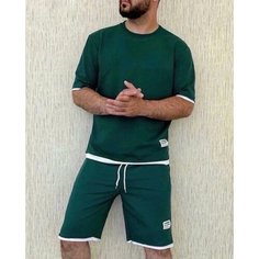 Костюм спортивный , размер 50, зелeный Нет бренда