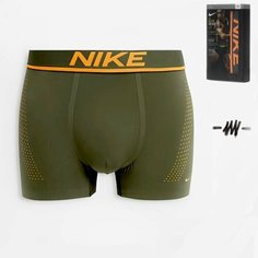 Трусы NIKE Elite Micro, размер L, хаки, оранжевый