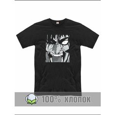 Футболка RexTex Аниме, размер 56, черный