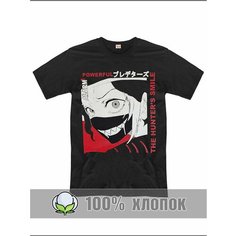 Футболка RexTex Аниме, размер 54, черный