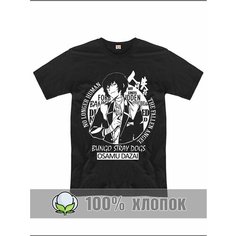 Футболка RexTex Аниме, размер 50, черный