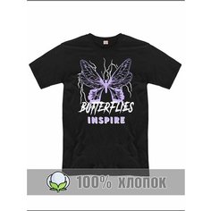 Футболка RexTex Аниме, размер 56, черный