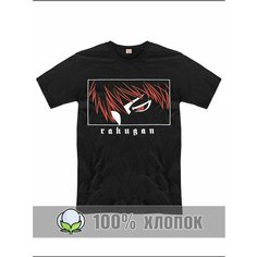 Футболка RexTex Аниме, размер 48, черный