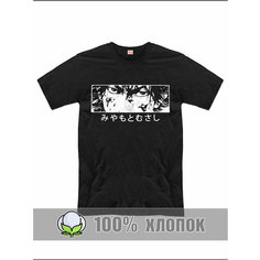 Футболка RexTex Аниме, размер 48, черный
