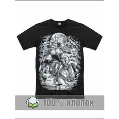 Футболка RexTex, размер 50, черный