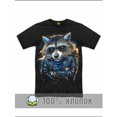 Футболка RexTex, размер 56, черный