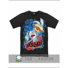 Футболка RexTex, размер 48, черный