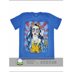 Футболка RexTex, размер 50, синий