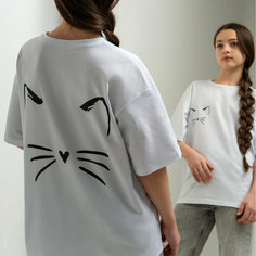 Футболка Happyfox для девочек, размер 158, белый