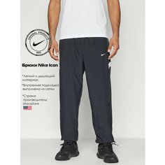 Брюки спортивные NIKE, размер S, черный/черный