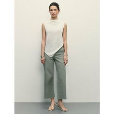 Джинсы кюлоты Zarina culottes, размер 2XS (RU 40), зеленый