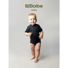Боди LUBABE Black edition, размер 80, черный