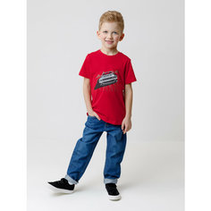 Футболка crockid КР 301907/насыщенно-красный, размер 56/104, красный
