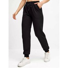 Брюки спортивные H&T Collection, размер 40, черный