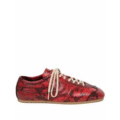 Кроссовки Dries Van Noten Dustin Snakeskin, размер 38 IT, красный