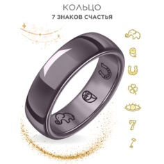 Кольцо Noima, керамика, размер 18, ширина 6 мм, серый