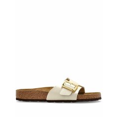 Шлёпанцы Birkenstock Catalina Cushion Buckle, размер 41 Narrow EU, бежевый