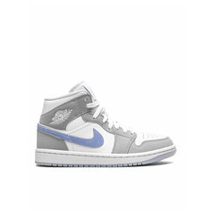 Кроссовки Jordan 1 Mid "Wolf Grey Aluminum", размер 5USW 35.5EU 22СМ 34.5RU, wolf grey aluminum