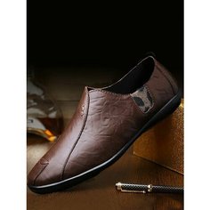 Мокасины Пацаны России, размер EU43-265mm, brown Нет бренда