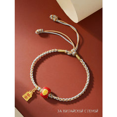 Браслет, 1 шт., размер 10 см, размер one size, диаметр 10 см, золотистый Нет бренда