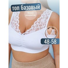 Топ для кормящих мам, 1 шт., размер 48, белый Нет бренда