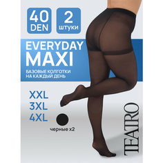 Колготки TEATRO, 40 den, размер 8, черный