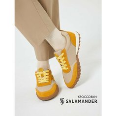 Кроссовки Salamander Весна-лето 2025, полнота 4 (RU)/ на узкую и среднюю стопу, размер 39, желтый