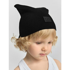Шапка Happy Baby для детей, размер 46-48, black