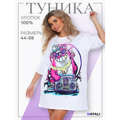 Туника Натали Суслова, размер 54, белый