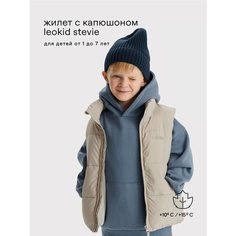 Жилет утеплённый Leokid, размер 104, бежевый