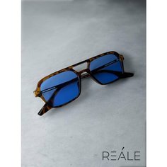 Солнцезащитные очки REALE, оранжевый, синий, мультиколор