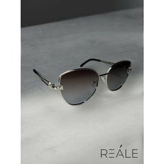 Солнцезащитные очки REALE, коричневый, серый