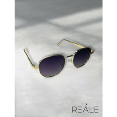 Солнцезащитные очки REALE, фиолетовый/серый
