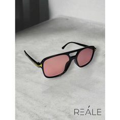 Солнцезащитные очки REALE, розовый/черный
