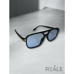Солнцезащитные очки REALE, синий/черный