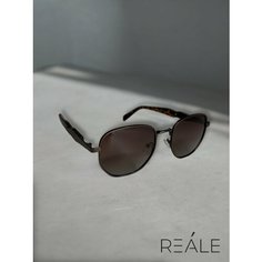 Солнцезащитные очки REALE, серый, коричневый