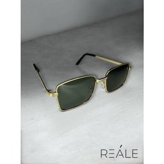 Солнцезащитные очки REALE, золотой, зеленый