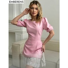 Платье EMBERENS Весна-лето 2025, размер 46, розовый