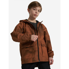 Ветровка OUTVENTURE Travel Boys Windbreaker, размер 134/140, коричневый